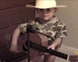 He became famous when he was three as he appeared on the Americas Funniest Home Videos singing with a guitar in the Bedroom.